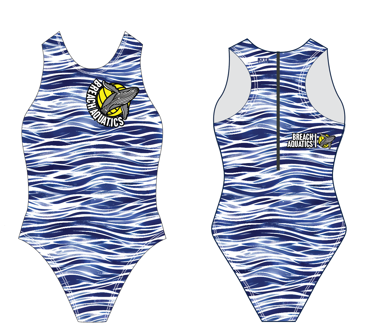 Breach Aquatics Euro Women's Zip Up RYTE Sport