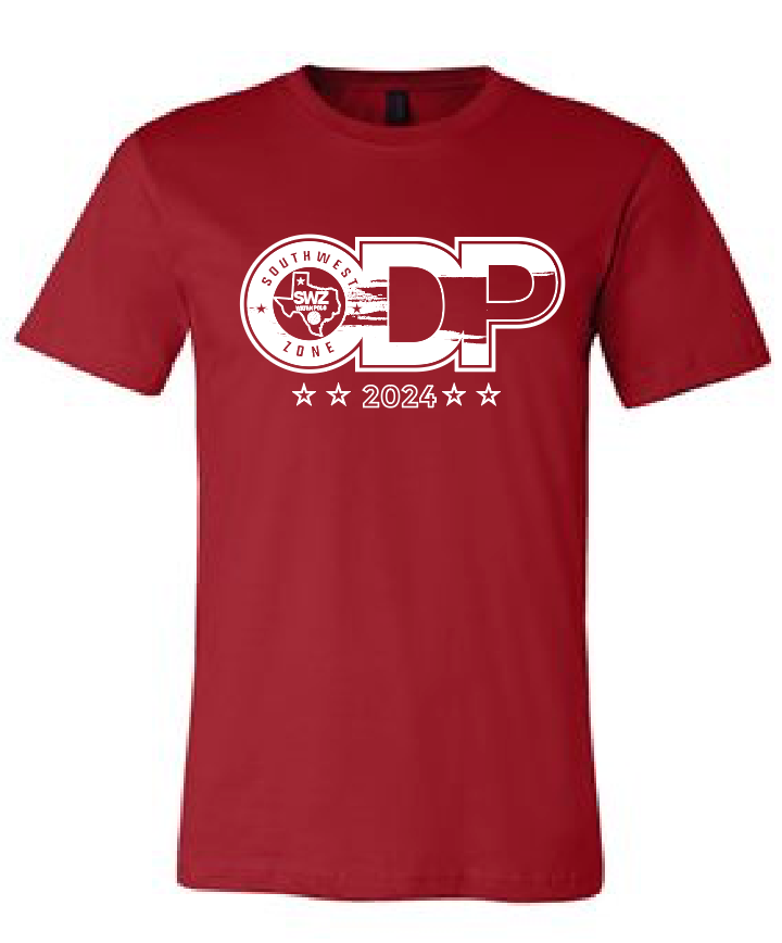 Southwest Zone ODP Custom Red T-shirt 2024 RYTE Sport