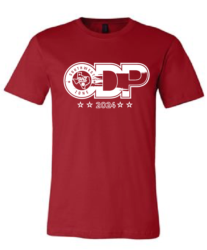 Southwest Zone ODP Custom Red T-shirt 2024