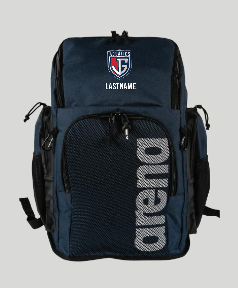 Justin Garza Arena Backpack - Navy - Personalized Arena