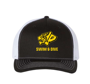 SLO Richardson 5 panel cap. - Black-white