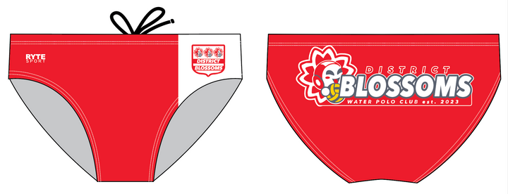 District Blossoms Brief Red