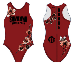 CUSTOM Savanna Zip up Girls Water Polo Suit 2025