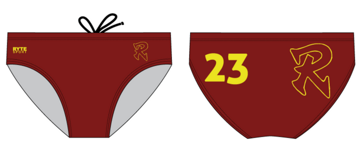 CUSTOM Roosevelt Senior High School Water Polo Brief 2025
