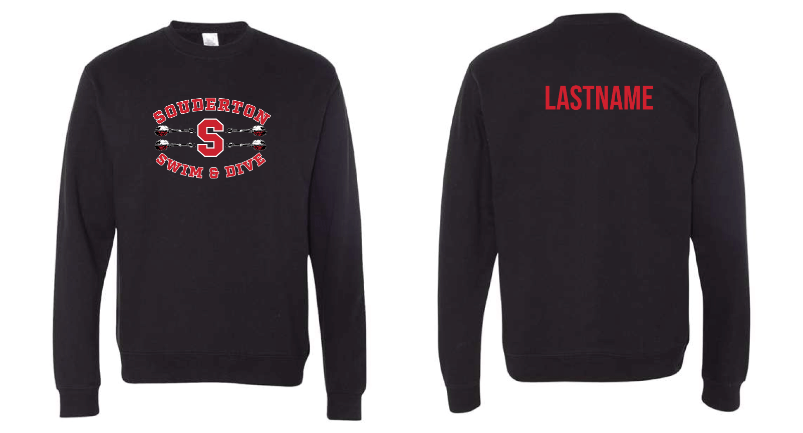 CUSTOM Souderton Arrow Fleece - Black RYTE Sport