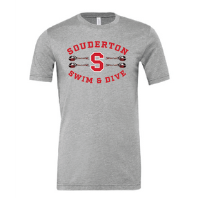 Souderton Swim and Dive Arrow apparel- Grey RYTE Sport