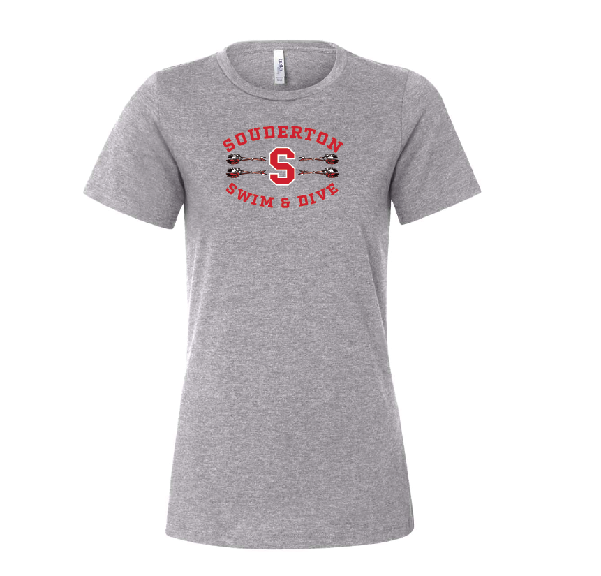 Souderton Swim and Dive Arrow apparel- Grey RYTE Sport