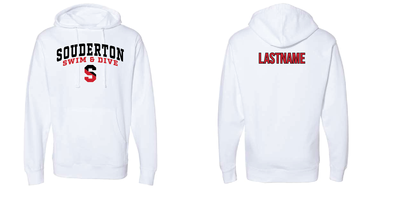 CUSTOM Souderton Swim and Dive apparel- White RYTE Sport
