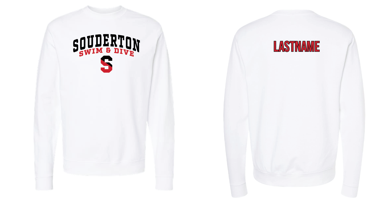 CUSTOM Souderton Swim and Dive apparel- White RYTE Sport