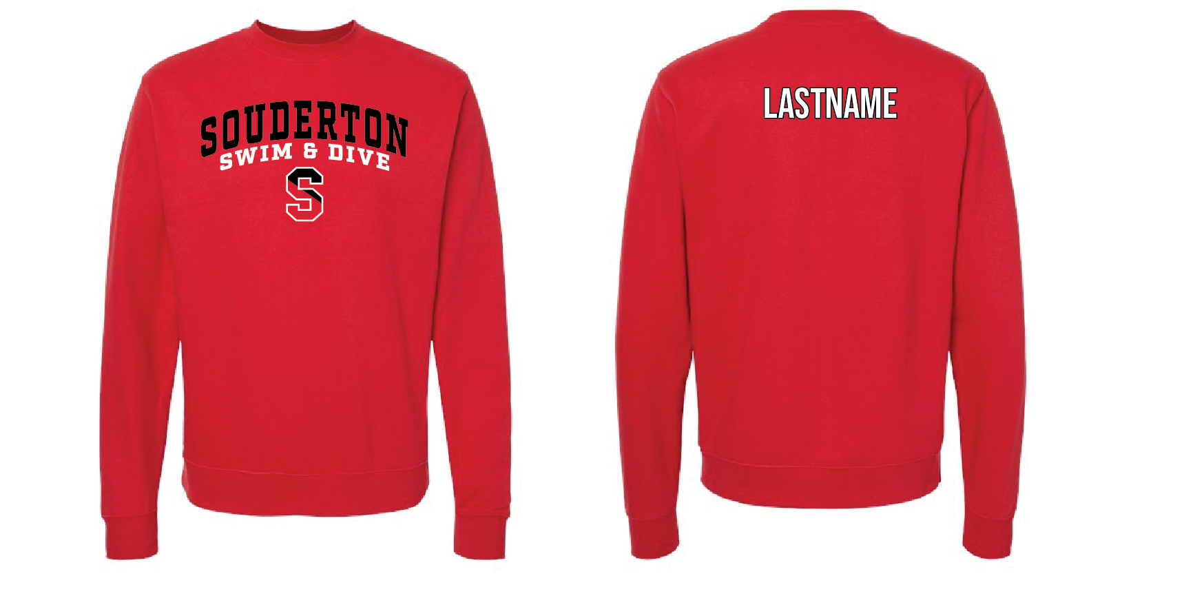 CUSTOM Souderton Swim apparel- Red RYTE Sport