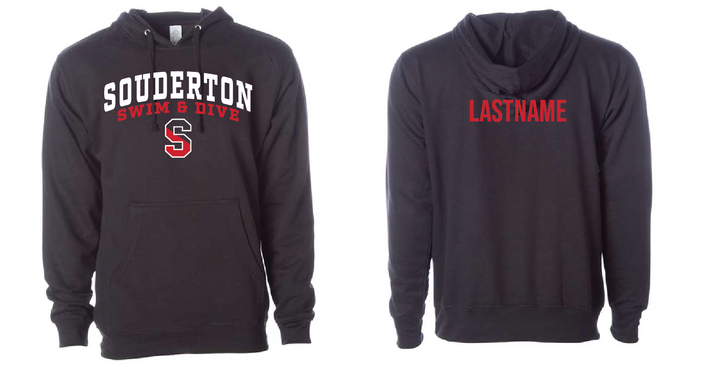 CUSTOM Souderton Swim and Dive apparel- Black RYTE Sport