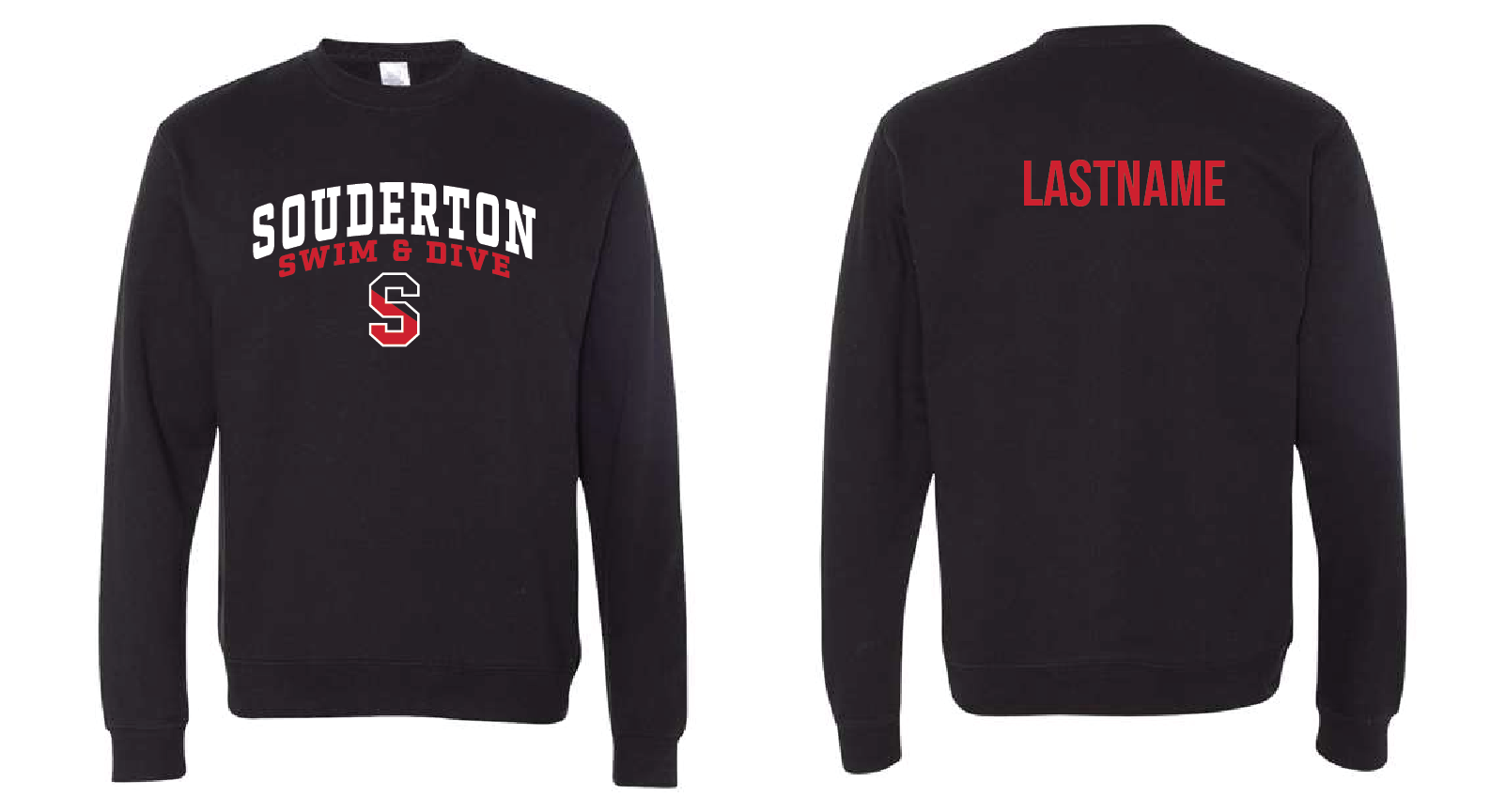 CUSTOM Souderton Swim and Dive apparel- Black RYTE Sport