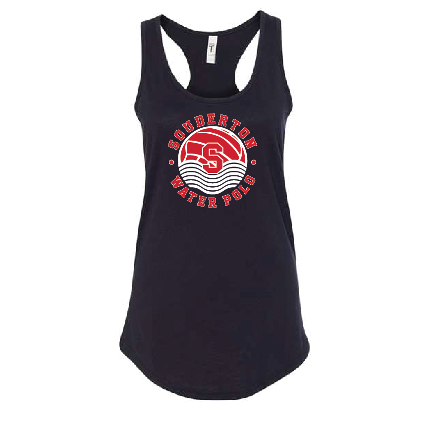 Souderton Racerback Tank Ball Logo - Black RYTE Sport