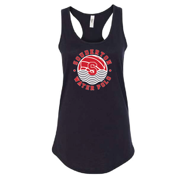Souderton Racerback Tank Ball Logo - Black RYTE Sport