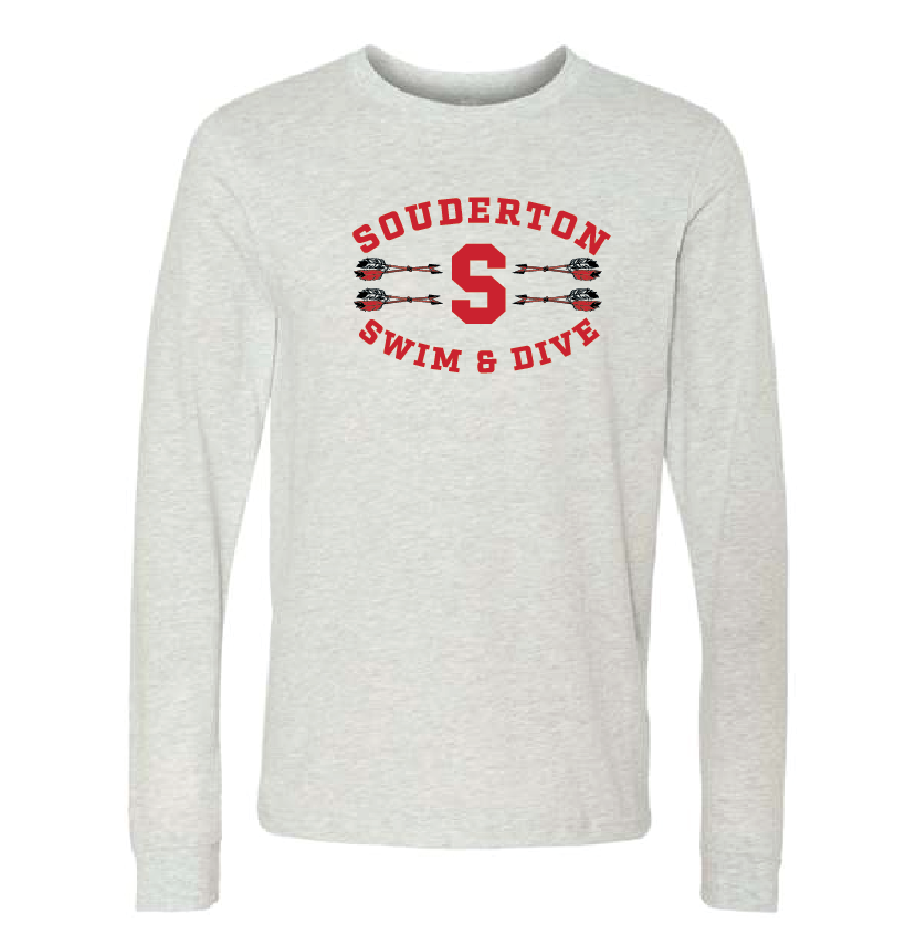 Souderton Swim and Dive Arrow apparel- Grey RYTE Sport