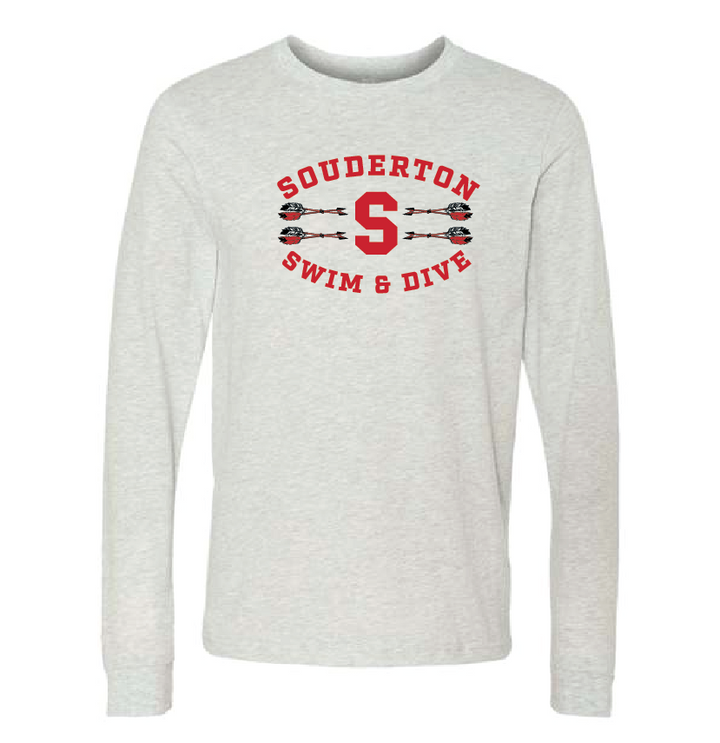 Souderton Swim and Dive Arrow apparel- Grey RYTE Sport