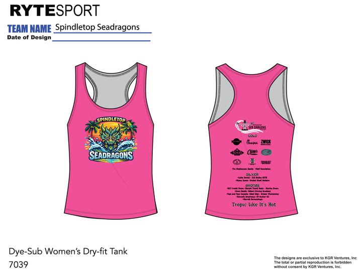 Spindletop Tank top dri-fit
