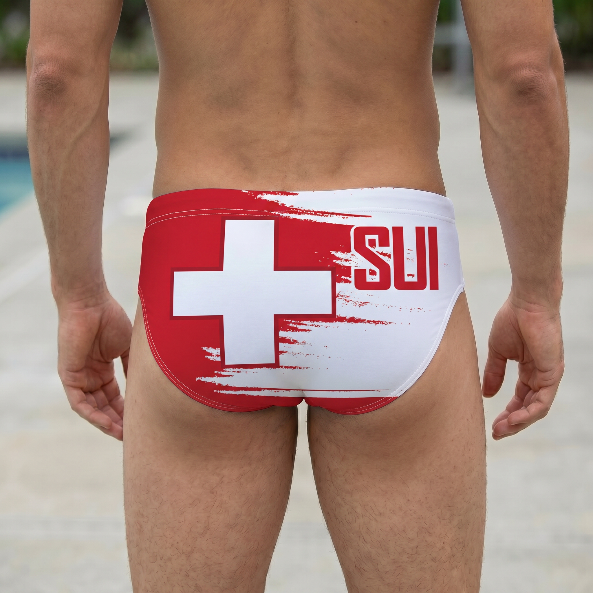 Switzerland Men's Swim & Water Polo Brief