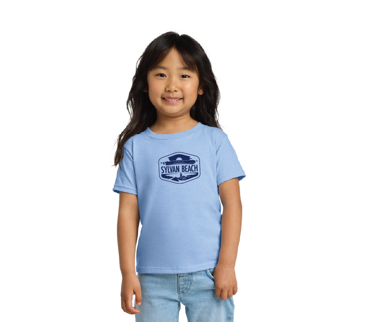 Toddler Sylvan Beach tee - Light Blue