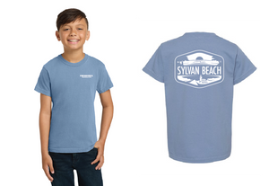 Youth Sylvan Beach Tee - Washed Denim