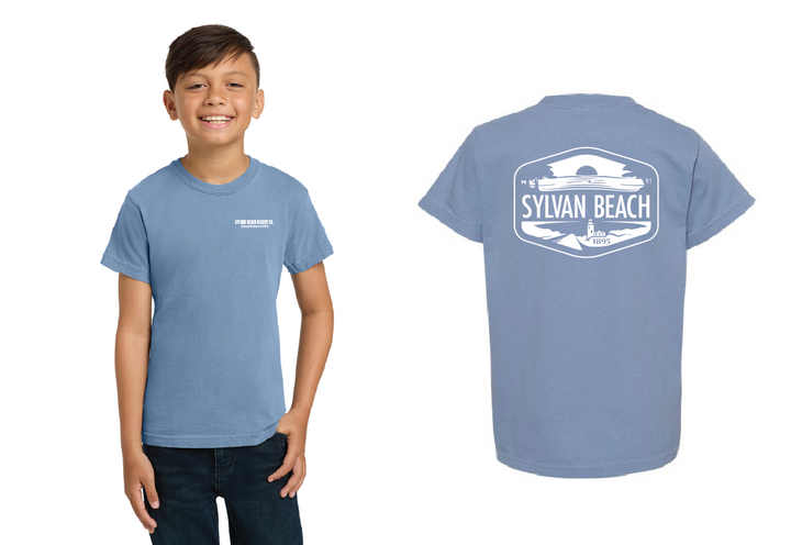 Youth Sylvan Beach Tee - Washed Denim