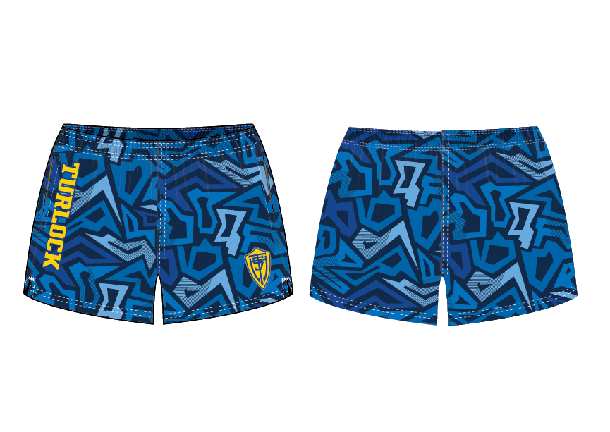 Turlock Men's short with Compression Liner Pattern