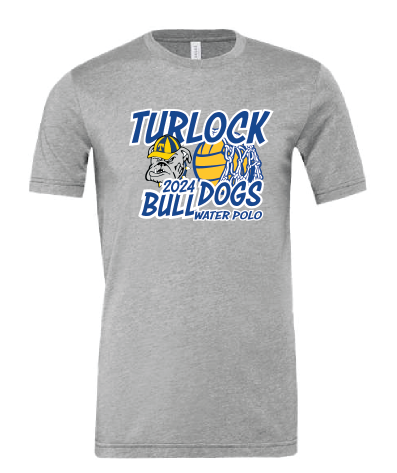 Turlock Water Polo Unisex tee - Heather Gray