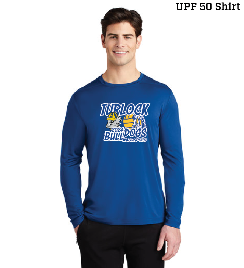 Turlock Water Polo UPF Unisex tee - Royal Blue