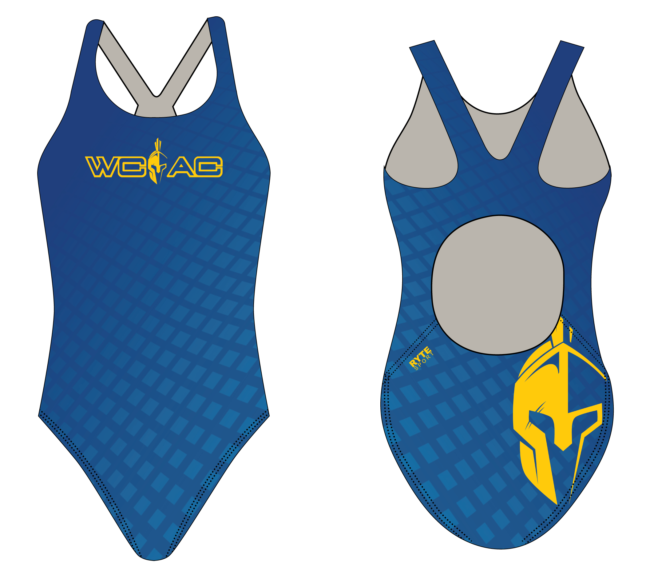 WCAC Woman's & Girls Thickstrap Swimsuit