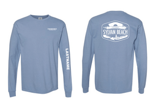 Sylvan Beach Long Sleeve Tee - Washed Denim