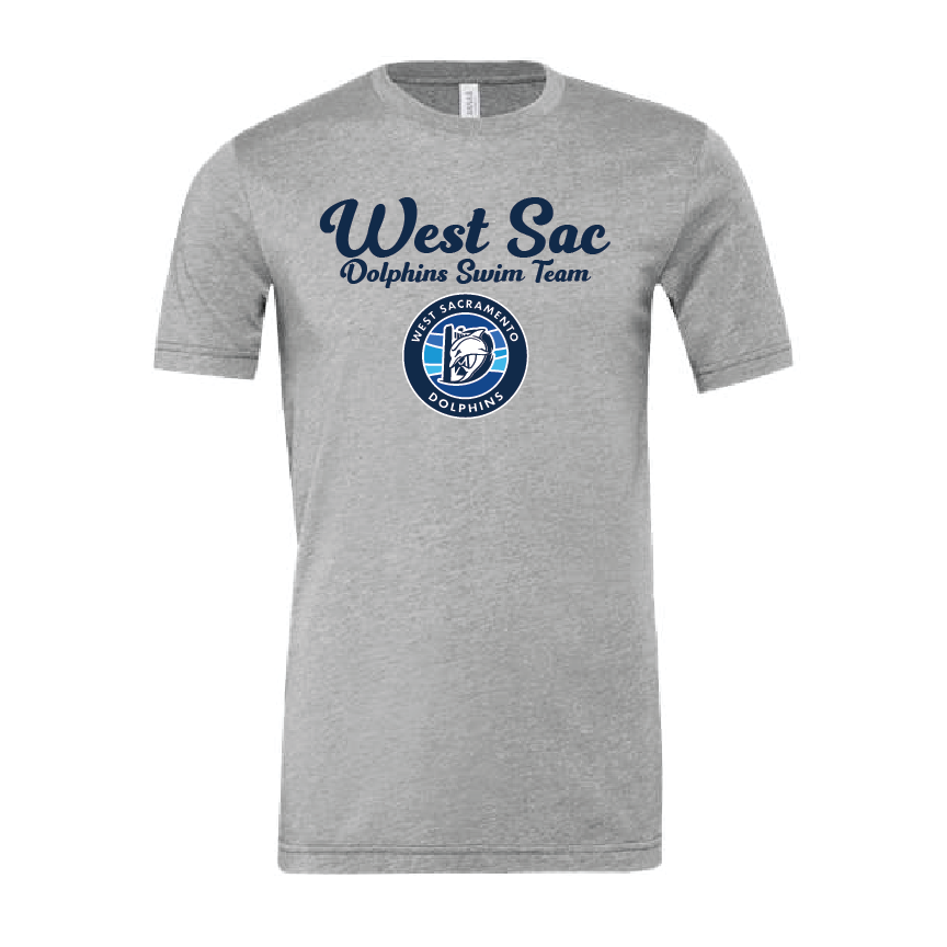 West Sacramento Unisex Adult Tee - Heather Gray RYTE Sport