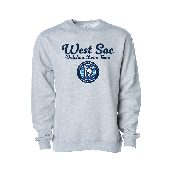 West Sac Unisex Adult Crew- Heather Gray RYTE Sport