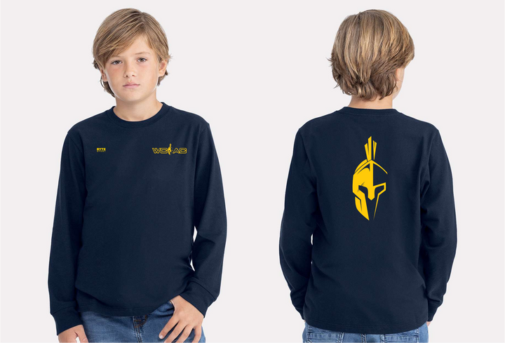 CUSTOM WCAC Swim Youth Navy Longsleeve Shirt