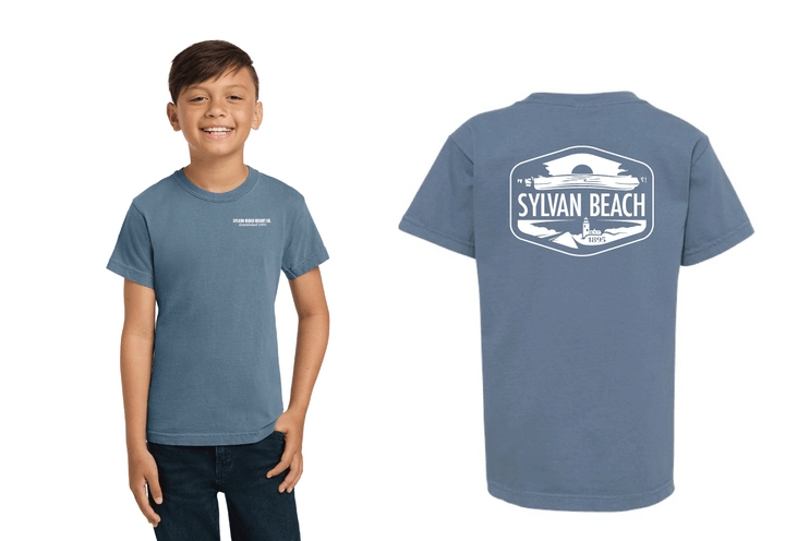 Youth Sylvan Beach Tee - Blue Jean