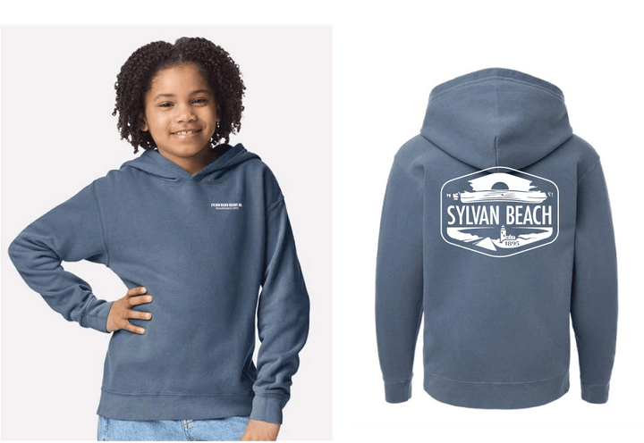 Youth Sylvan Beach Hoodie - Blue Jean