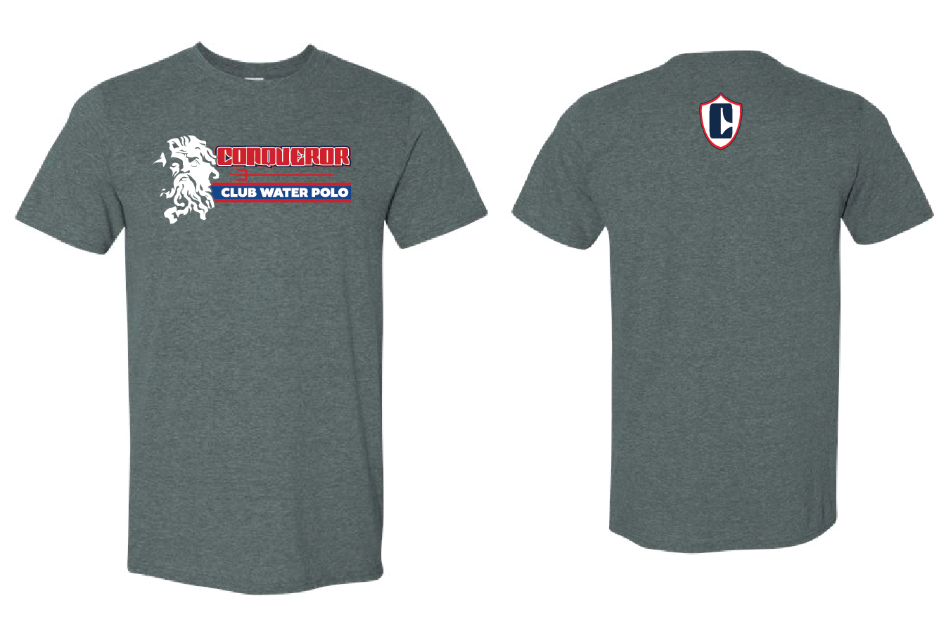 Conqueror Youth Tee-  Dark Heather