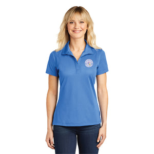 District Blossoms Ladies Polo - Blue