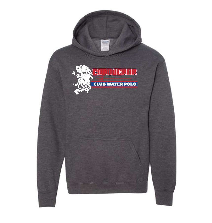 Conqueror Youth Hoodie - Dark Heather