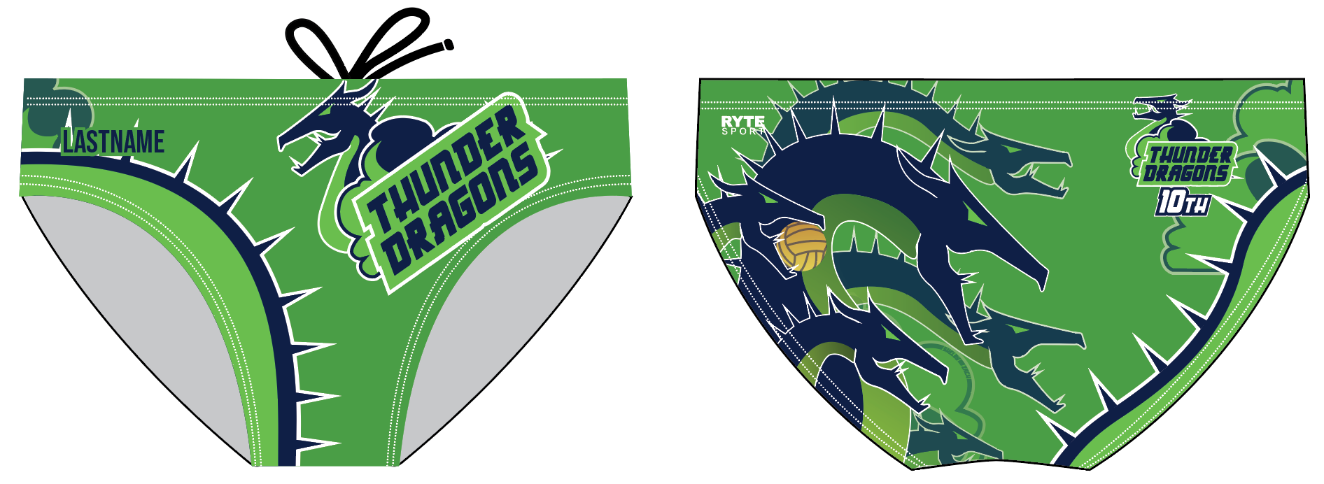 CUSTOM Thunder Dragon - Green