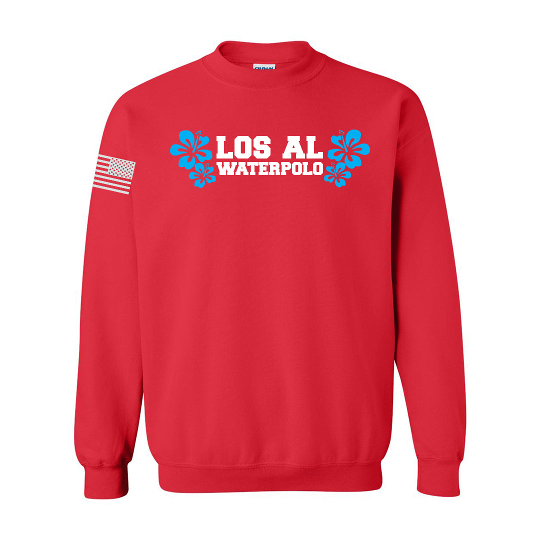 Los Alamitos Girls' WP Crewneck Sweatshirt - Red