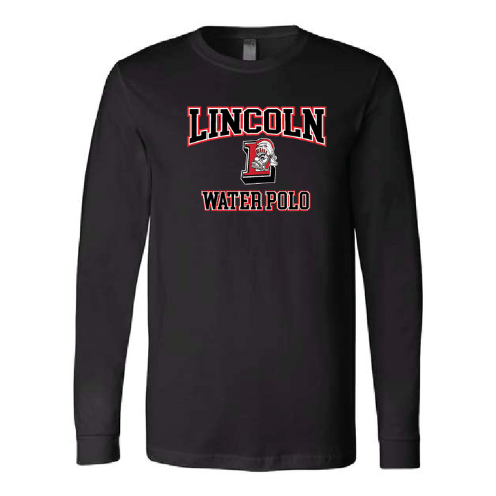 Lincoln Unisex Long Sleeve Tee - Black