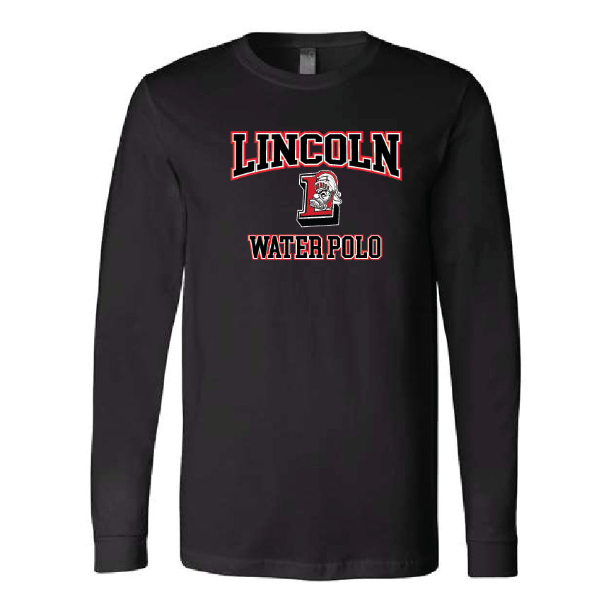 Lincoln Unisex Long Sleeve Tee - Black