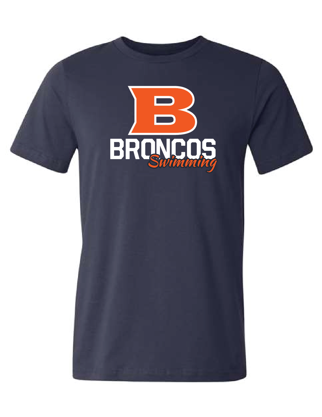 Brandeis Unisex Swimming Tee - Navy RYTE Sport