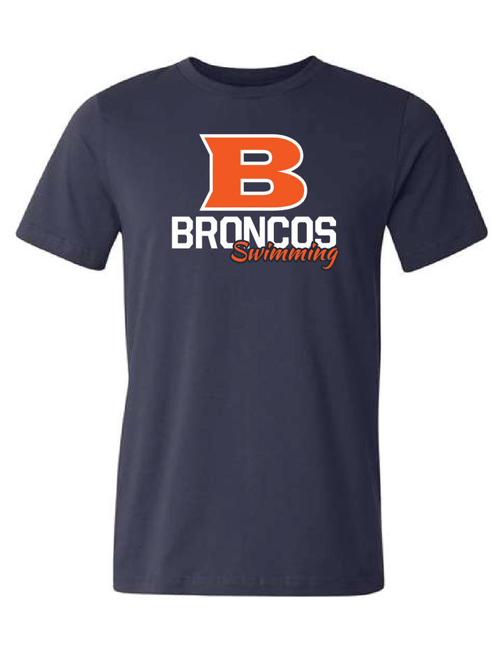 Brandeis Unisex Swimming Tee - Navy RYTE Sport