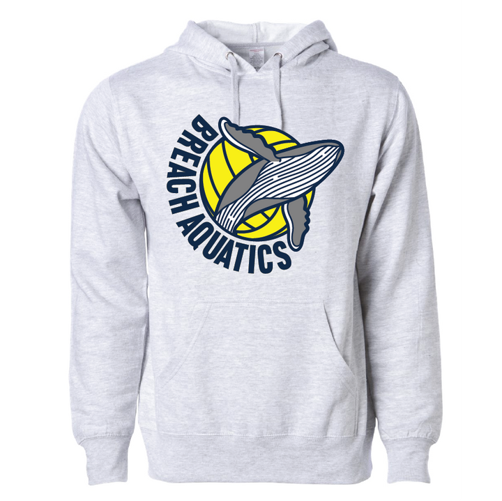Breach Water Polo Unisex Hoodie - Heather Gray RYTE Sport