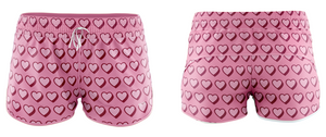 Shadow Hearts Valentines Day Women's Swim Shorts