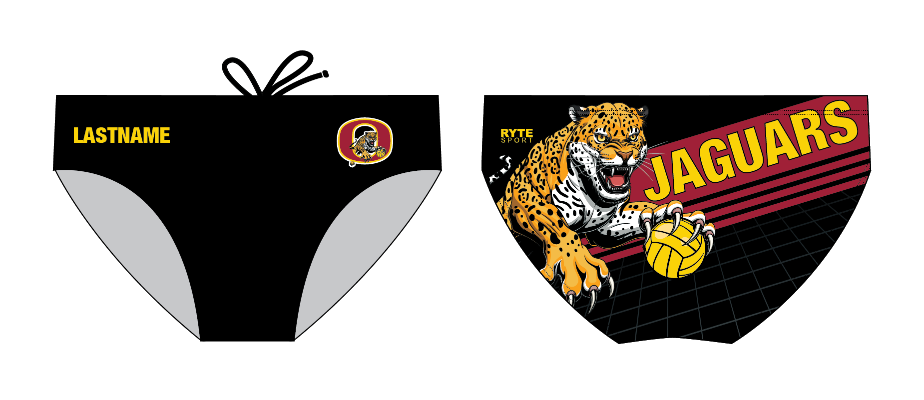 CUSTOM Ontario HS Water Polo Men's Brief RYTE Sport