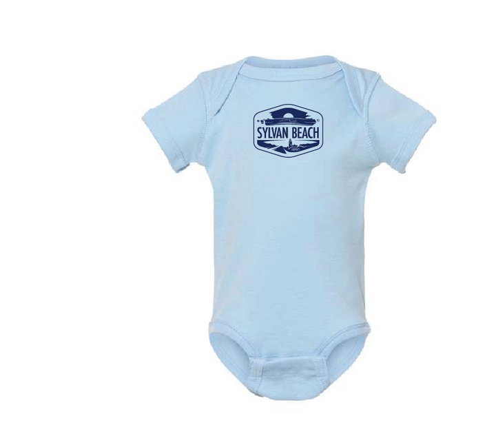 Sylvan Beach Onesie - Light Blue