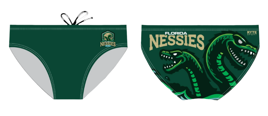 Nessie Water Polo Green Brief