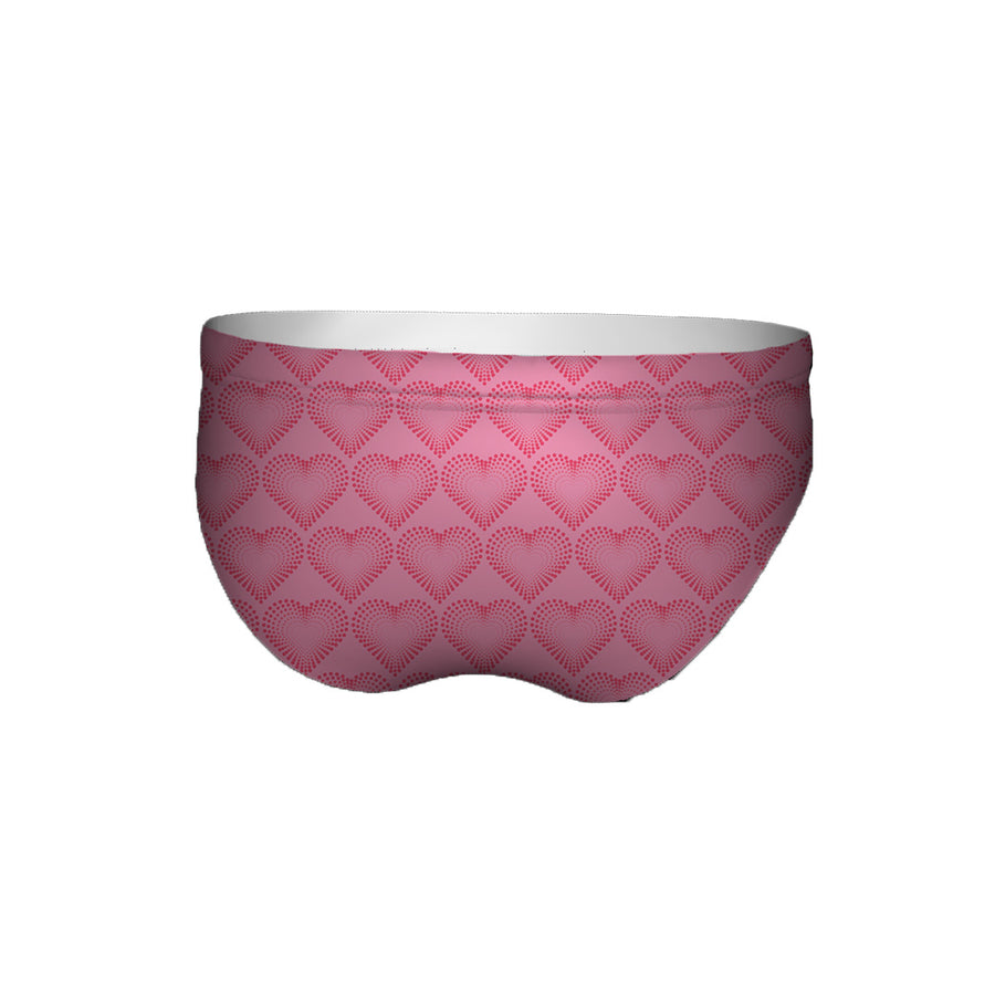 Pink Hearts Valentines Day Briefs